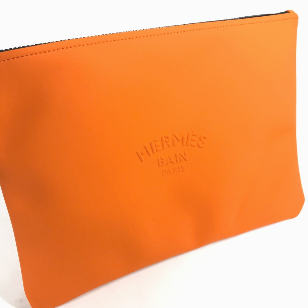 HERMES Clutch bag polyamide Orange accessory case Neovan GM Women Used - Bag - 4