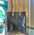 LOUIS VUITTON Sac Plat Brown Monogram Canvas Tote Bag - Tote