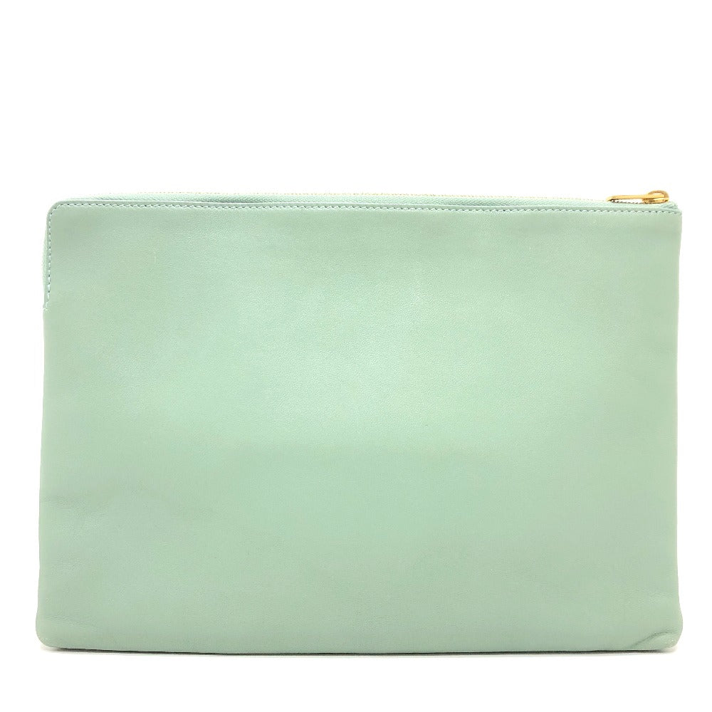 CELINE Clutch bag leather Green type business bag - Bag