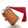 FENDI Clutch bag 8BS001 leather Red Triplet unisex(Unisex) Used - Handbags, Wallets & Cases