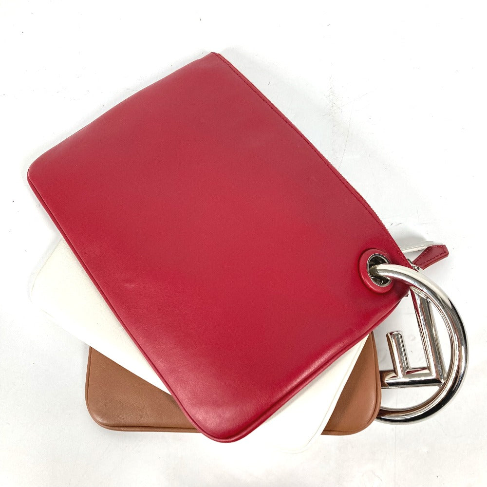 FENDI Clutch bag 8BS001 leather Red Triplet unisex(Unisex) Used - Handbags, Wallets & Cases - 2