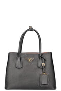 PRADA Medium Double Tote Bag Black - Handbag & Wallet Accessories