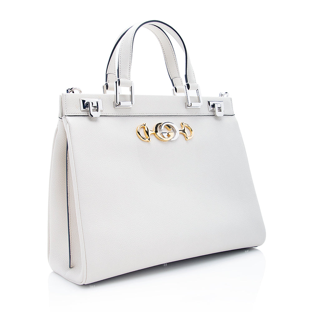 Gucci Calfskin Zumi Medium Tote - Handbags