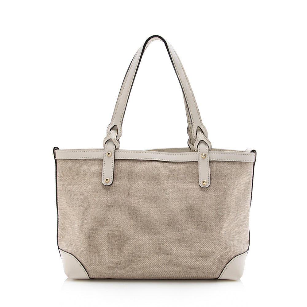 Gucci Canvas Craft Small Tote - Handbags - 3