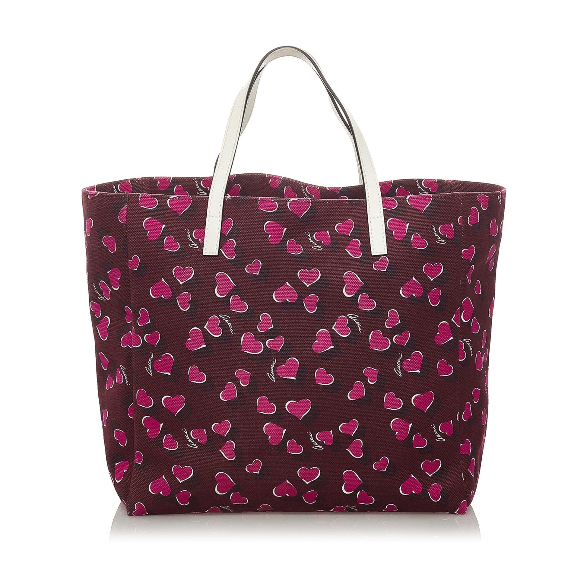 Gucci Canvas Heartbeat Tote Bag - Handbags - 3