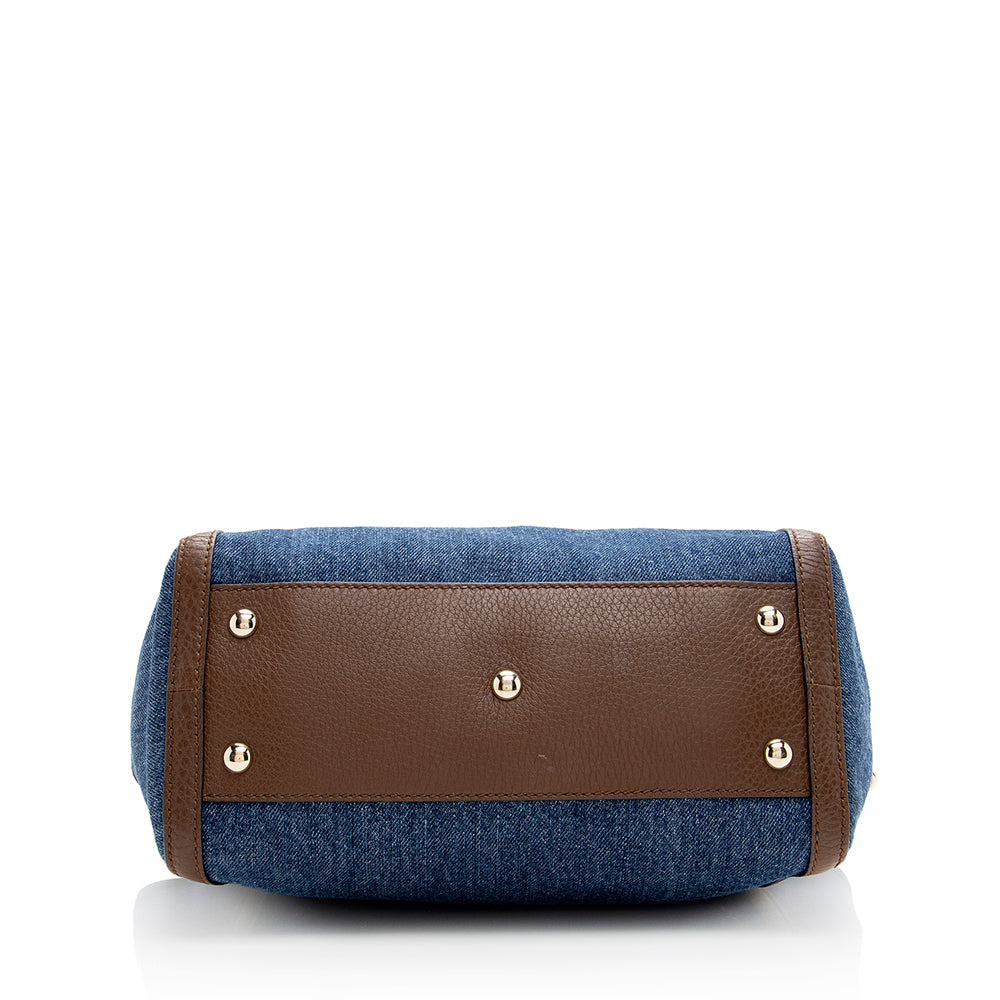 Gucci Denim Soho Top Handle Tote - Handbags - 4