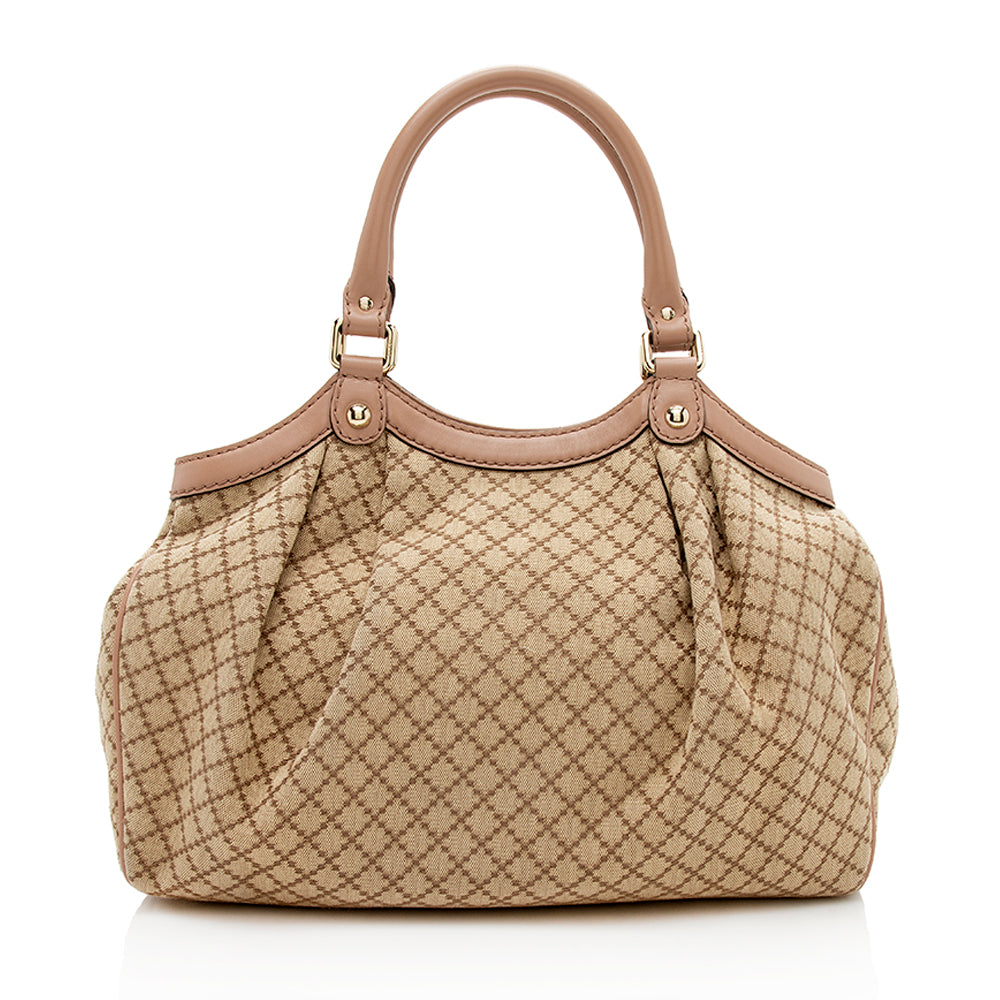 Gucci Diamante Canvas Sukey Medium Tote - Handbags - 3