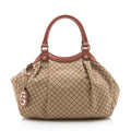 Gucci Diamante Canvas Sukey Medium Tote - Handbags