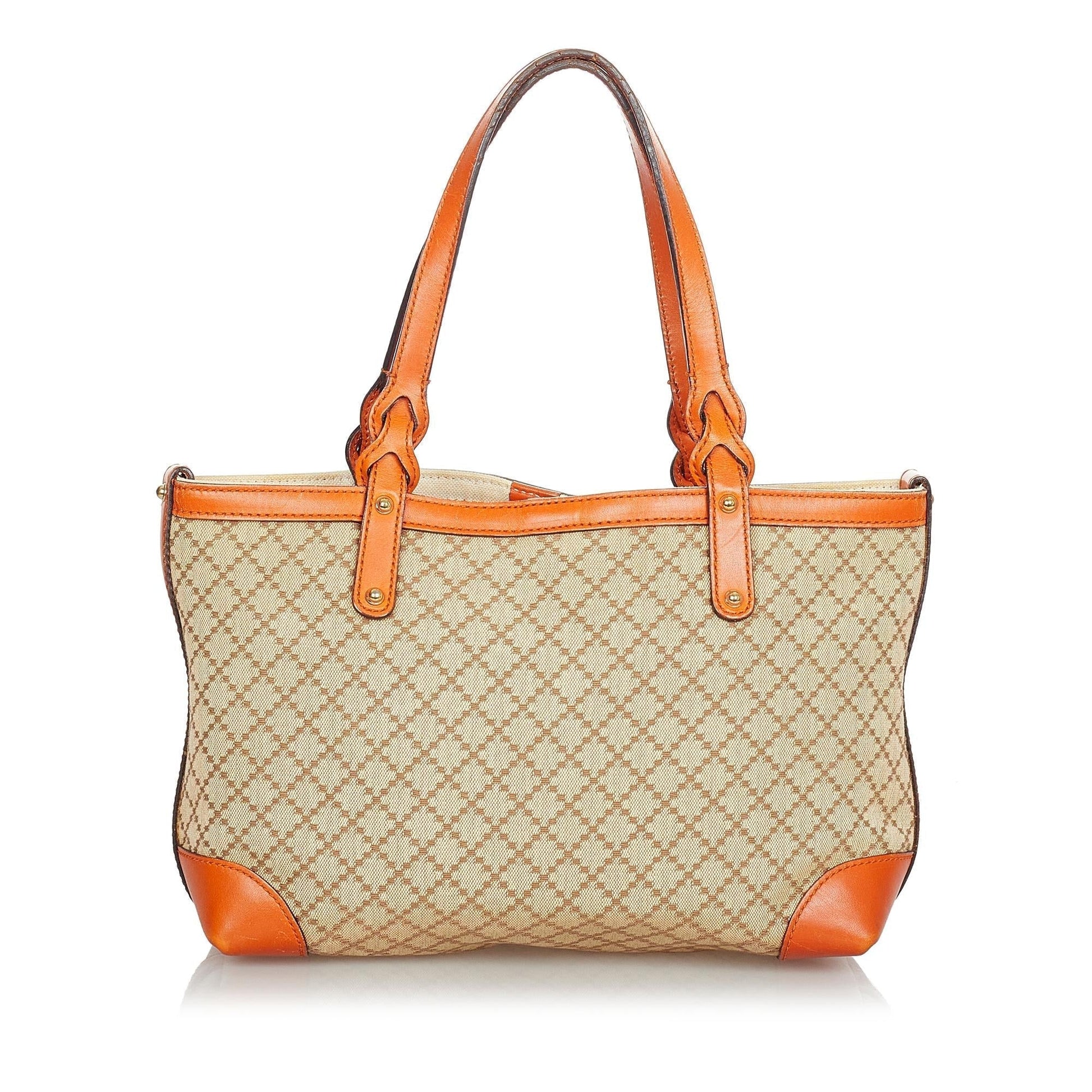 Gucci Diamante Craft Canvas Tote Bag - Handbags