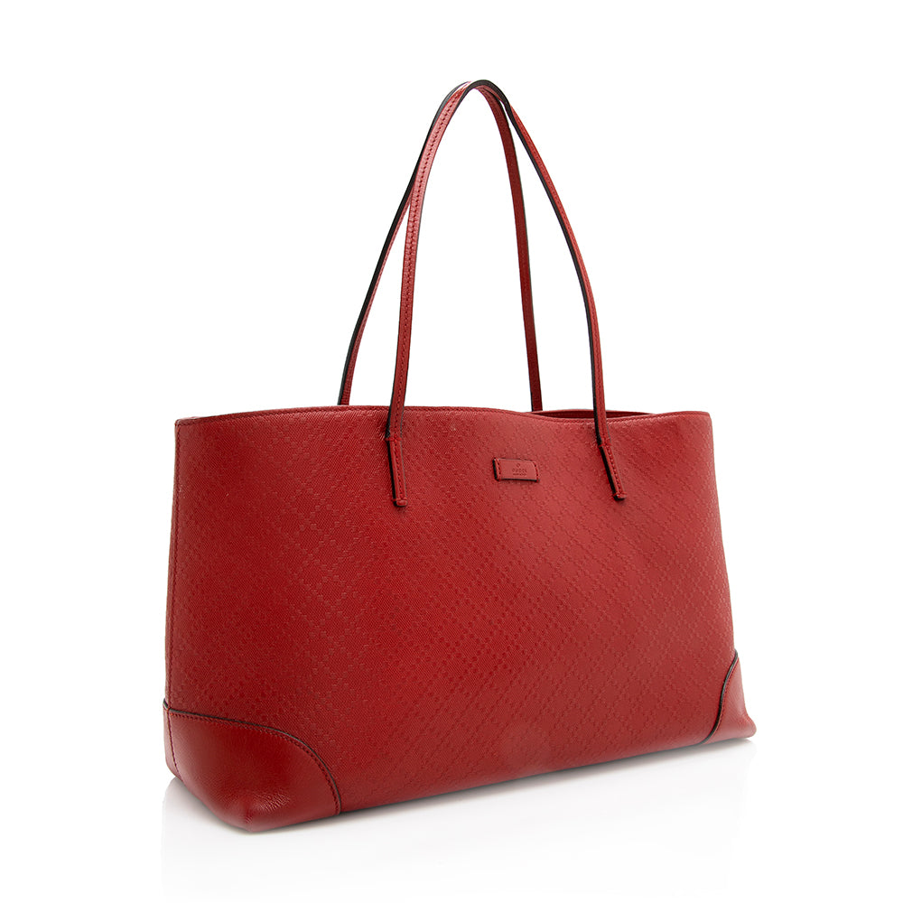 Gucci Diamante Leather Bright Tote - Handbags