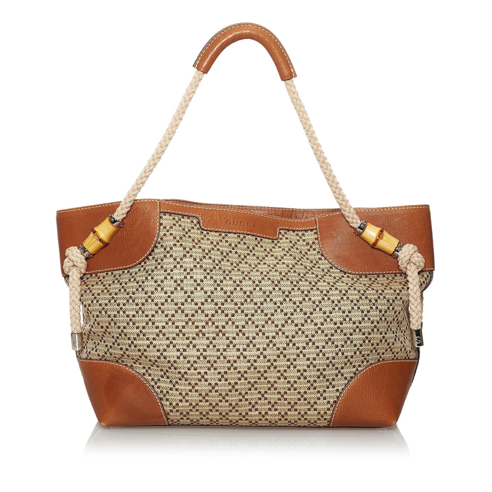 Gucci Diamante Maui Canvas Tote Bag - Handbags