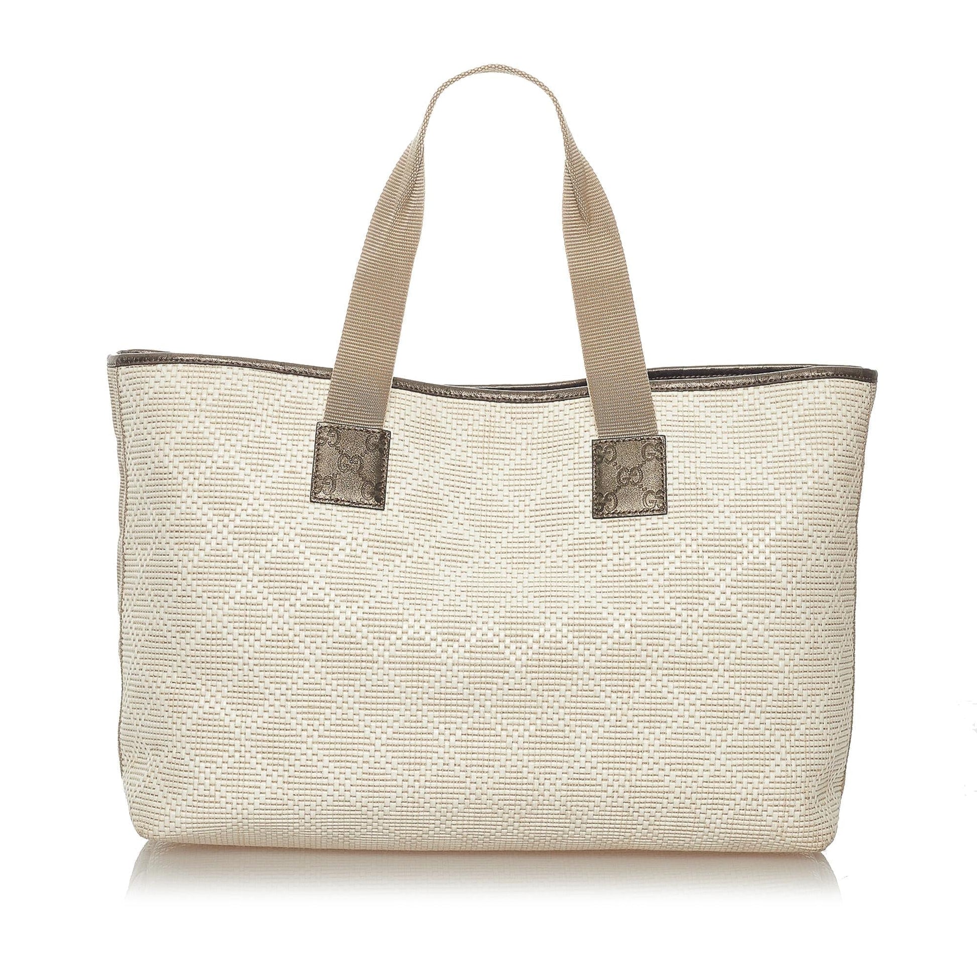 Gucci Diamante Raffia Tote Bag - Handbags - 3