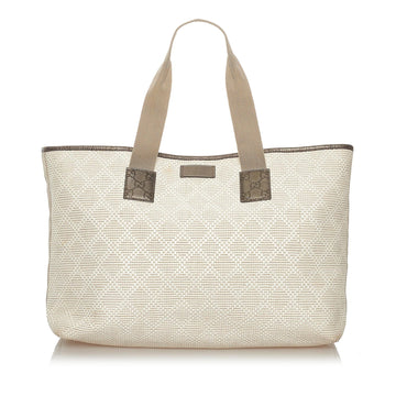 Gucci Diamante Raffia Tote Bag - Handbags