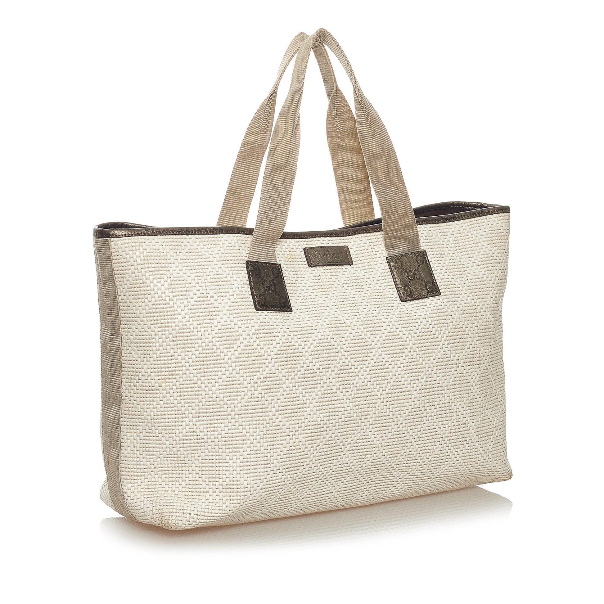 Gucci Diamante Raffia Tote Bag - Handbags - 2