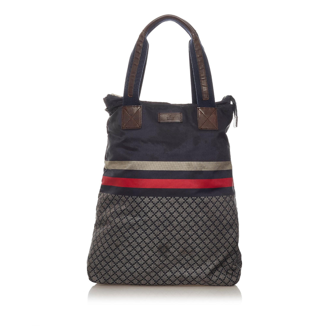 Gucci Diamante Web Nylon Tote Bag - Handbags