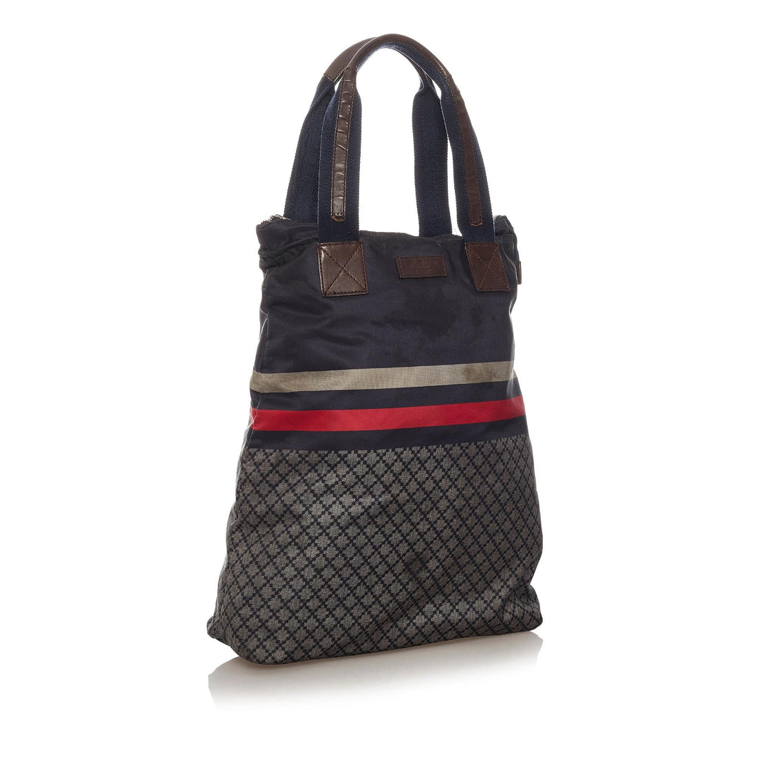Gucci Diamante Web Nylon Tote Bag - Handbags