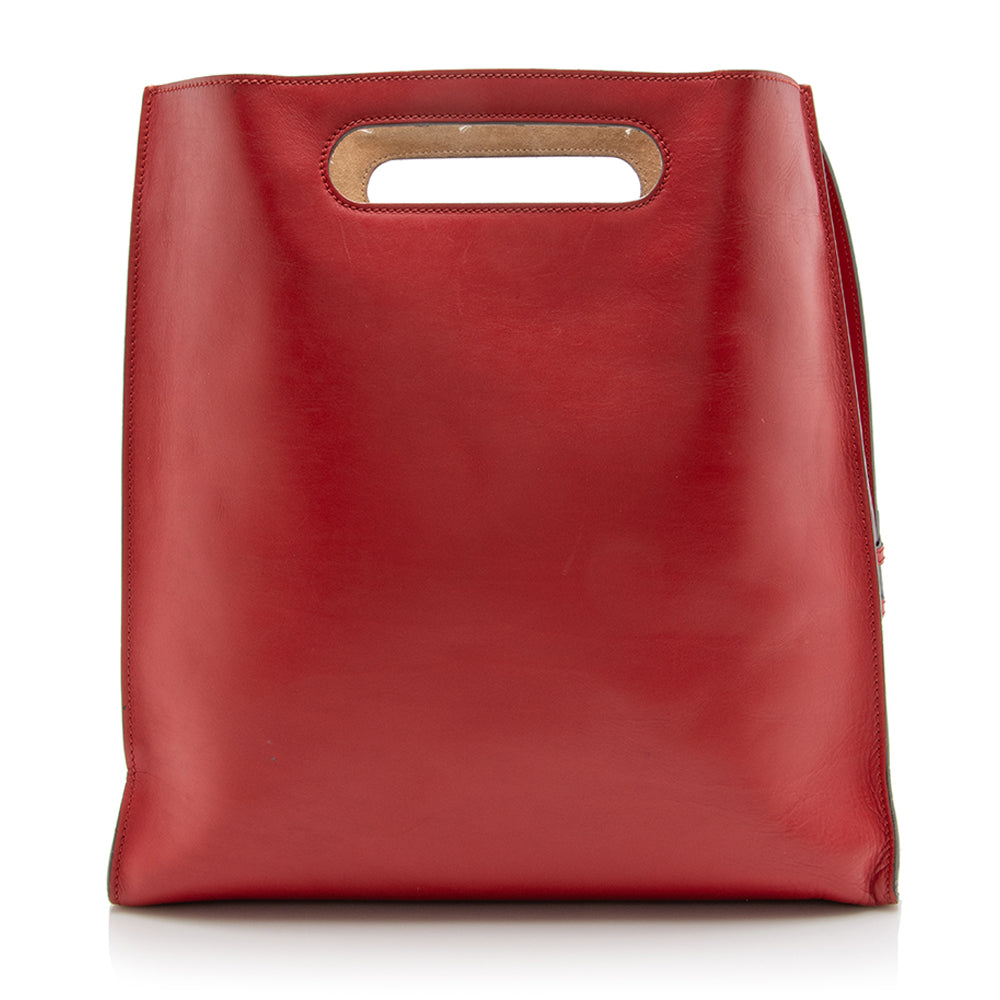 Gucci Embossed Leather XL Tote - Handbags - 3