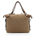 Gucci GG Canvas Bamboo Bar Large Tote - FINAL SALE - Handbags - 3