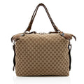 Gucci GG Canvas Bamboo Bar Large Tote - FINAL SALE - Handbags