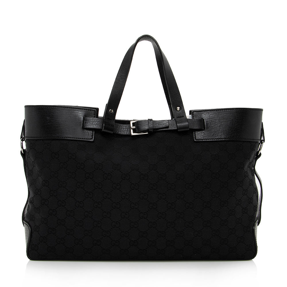 Gucci GG Canvas Belted Tote - FINAL SALE - Handbags