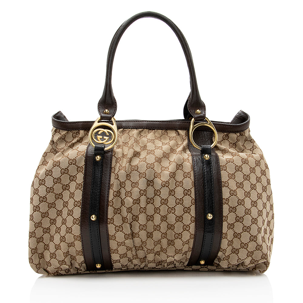 Gucci GG Canvas Interlocking Medium Tote - FINAL SALE - Handbags - 3