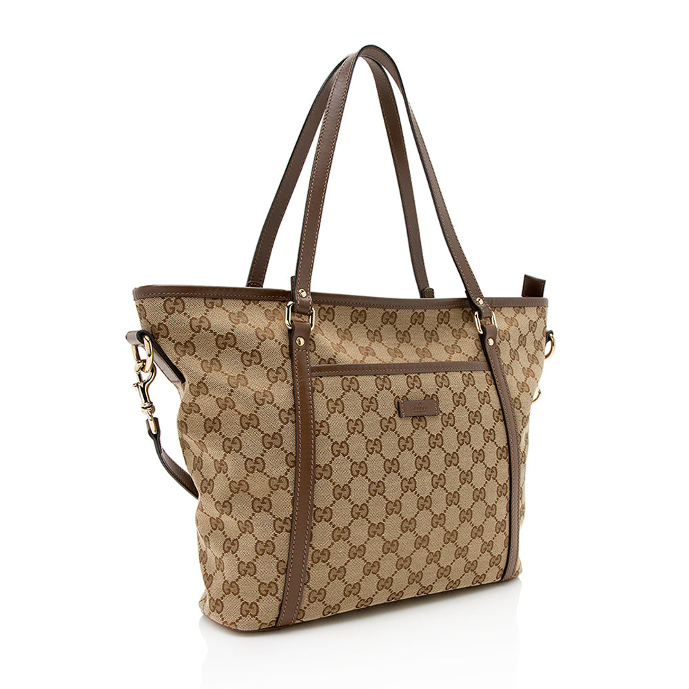 Gucci GG Canvas Medium Tote - Handbags