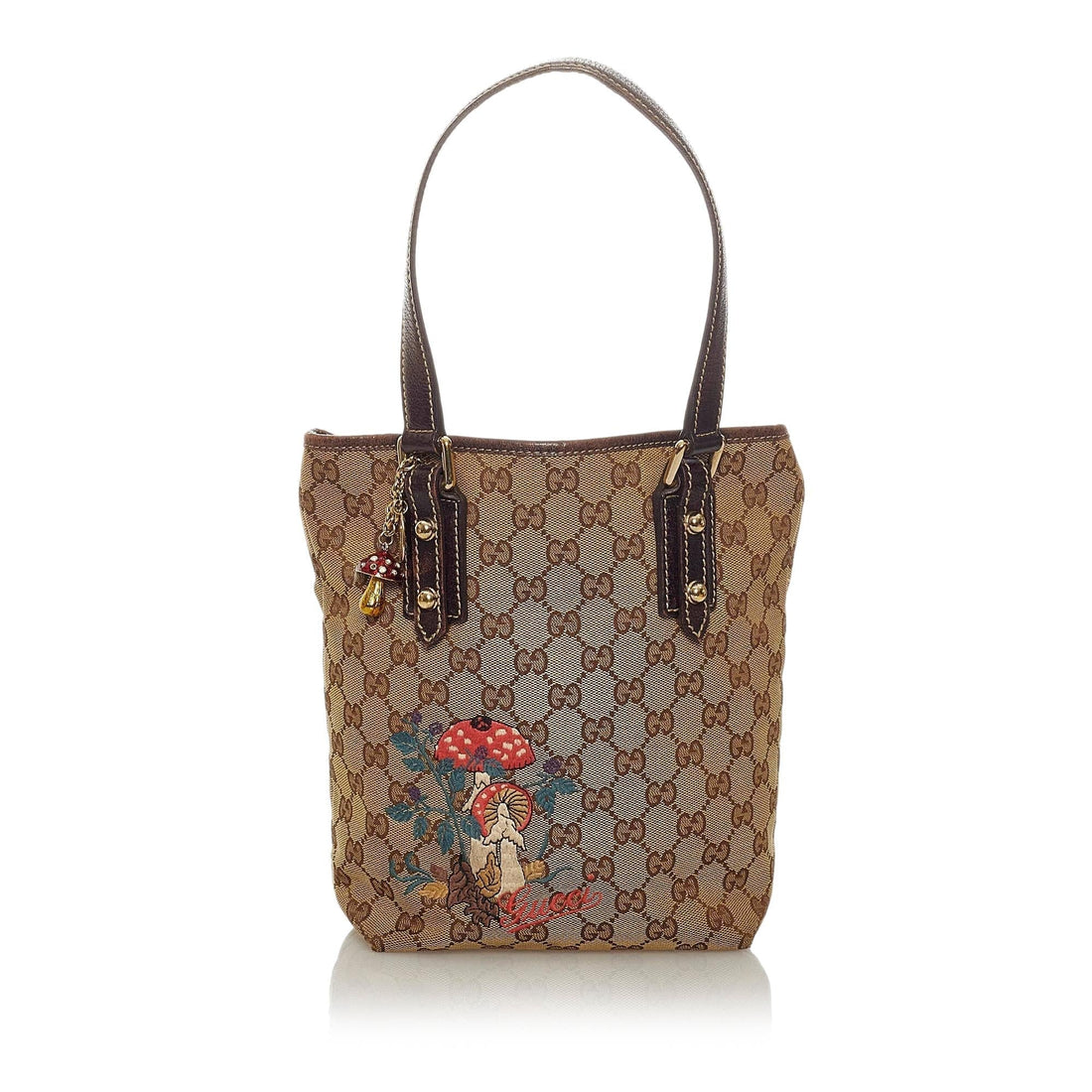 Gucci GG Canvas Mushrooms Tote Bag - Handbags