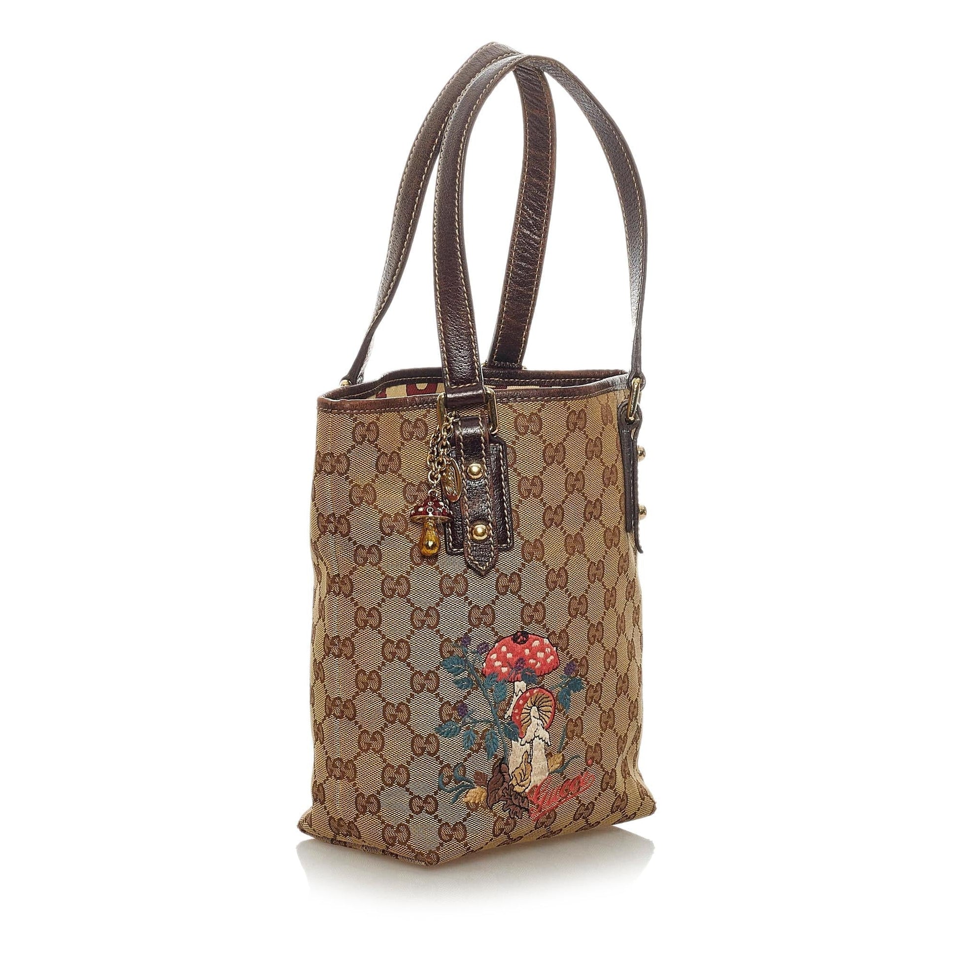 Gucci GG Canvas Mushrooms Tote Bag - Handbags - 2