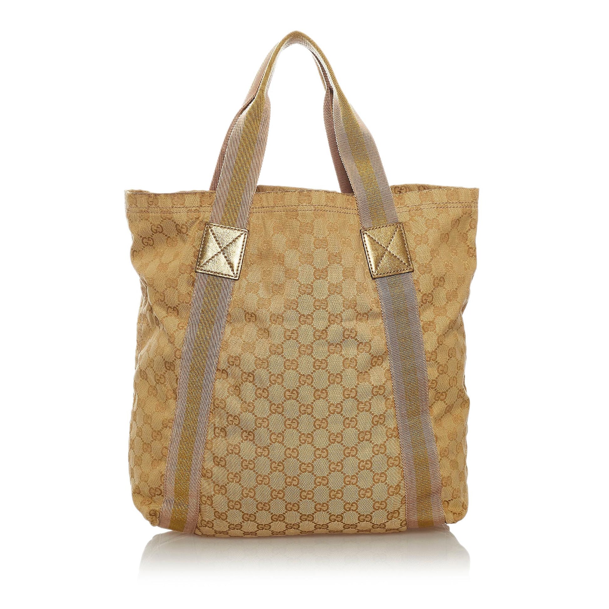 Gucci GG Canvas Web Tote Bag - Handbags - 3