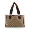 Gucci GG Canvas Web Tote - Handbags