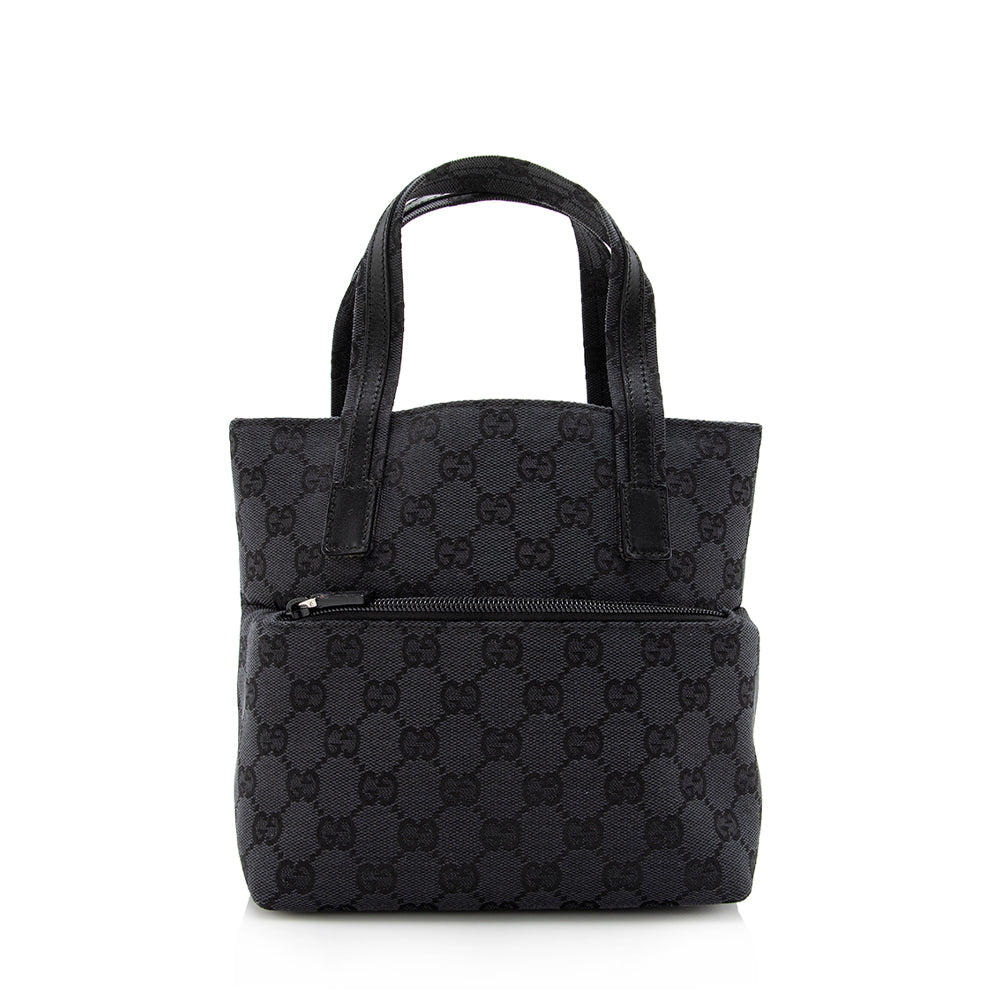 Gucci GG Canvas Front Pocket Mini Tote - Handbags