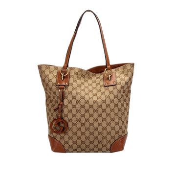 Gucci GG Charm Canvas Tote Bag - Handbags