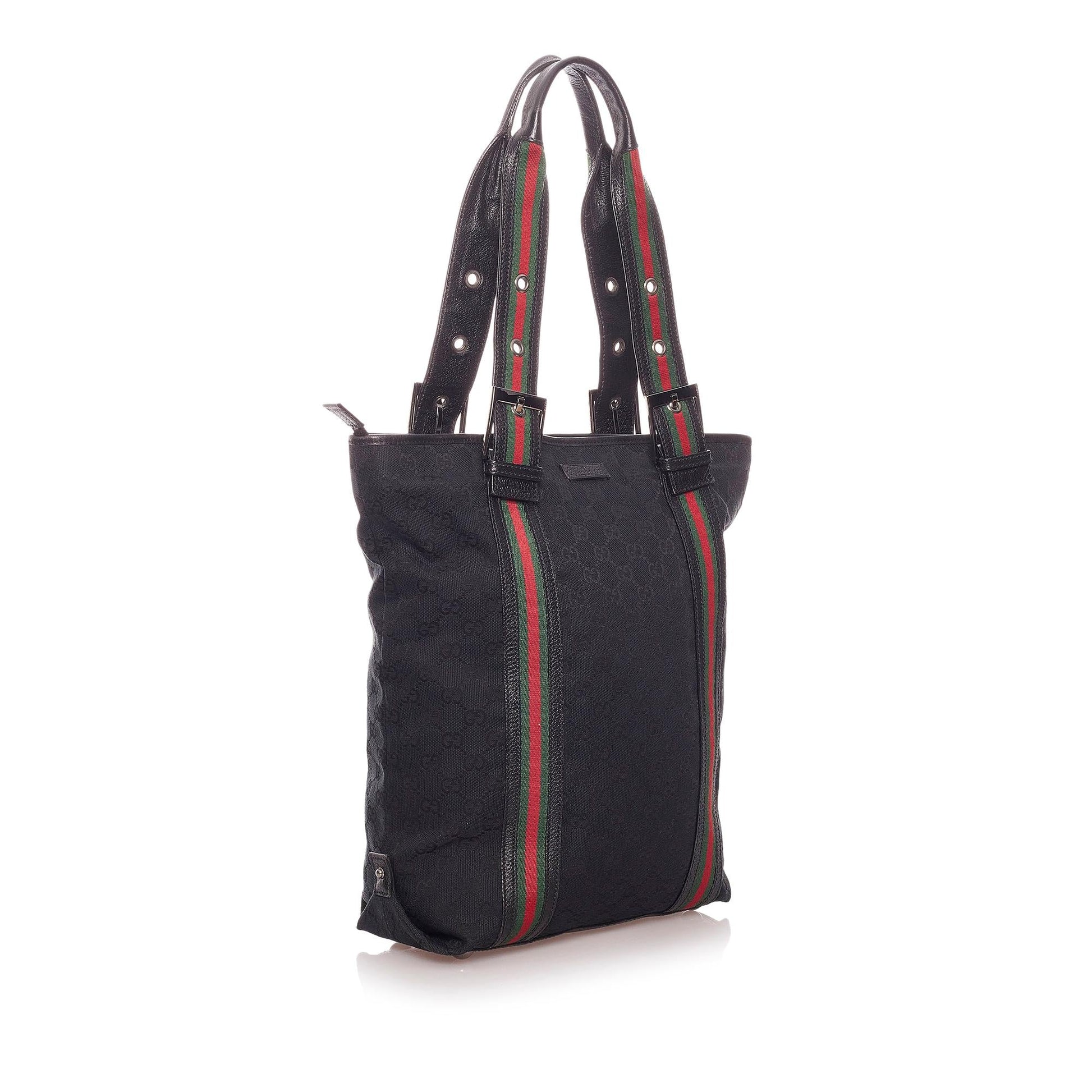 Gucci GG Nylon Web Tote Bag - Handbags - 2