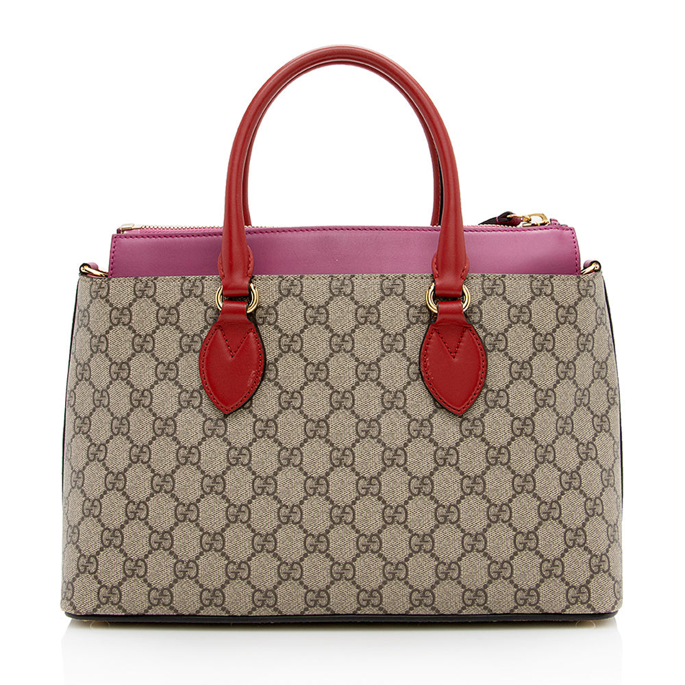 Gucci GG Supreme Small Zip Tote - Handbags - 3