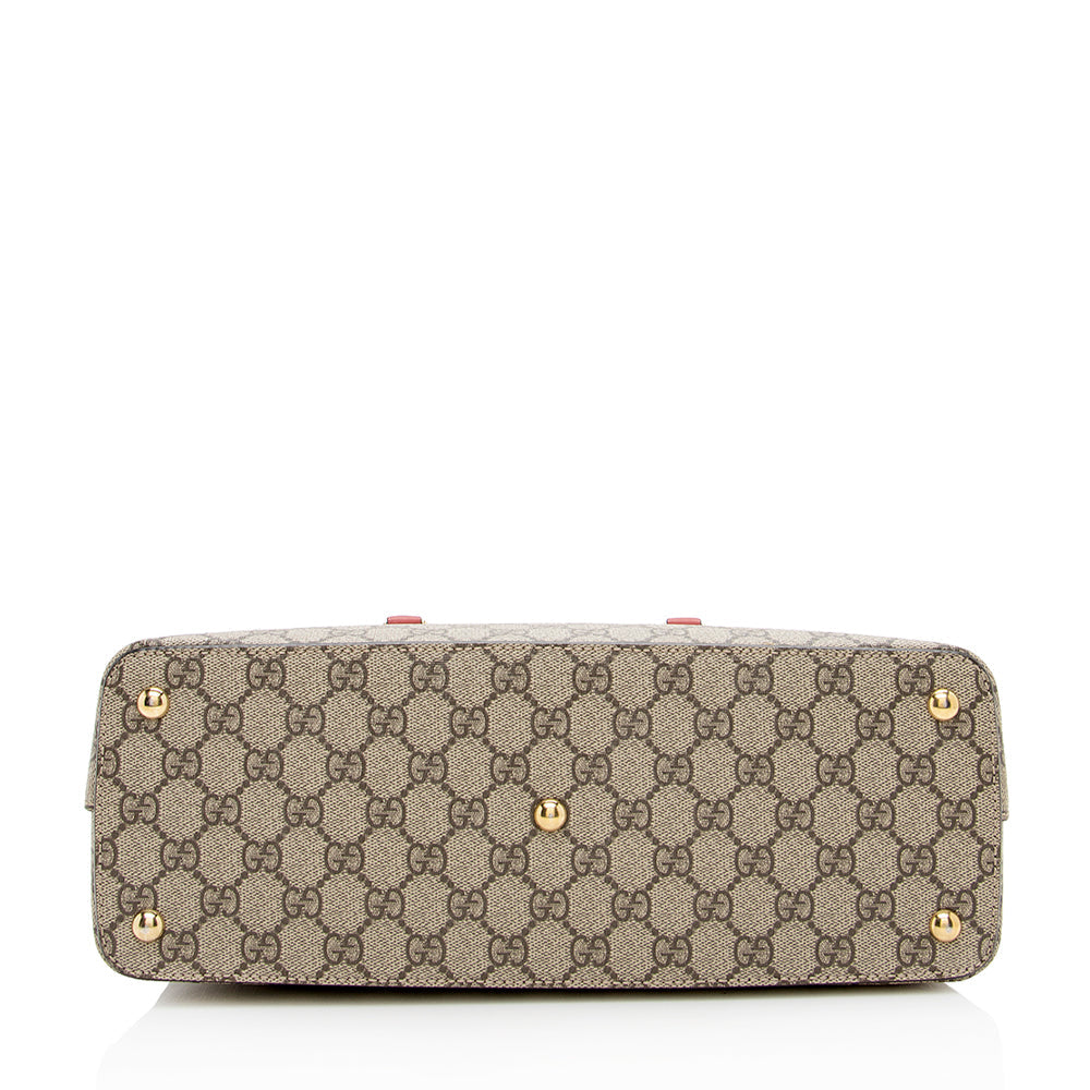 Gucci GG Supreme Small Zip Tote - Handbags - 4