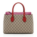 Gucci GG Supreme Small Zip Tote - Handbags