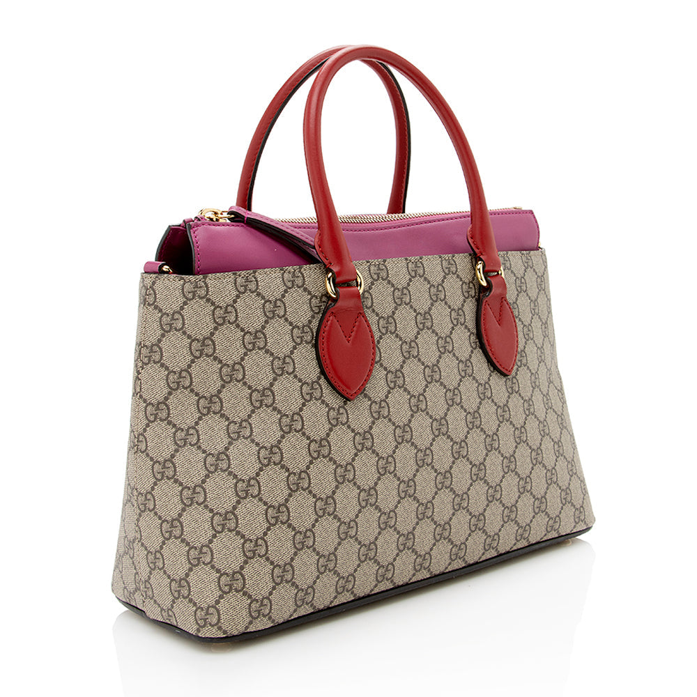 Gucci GG Supreme Small Zip Tote - Handbags - 2