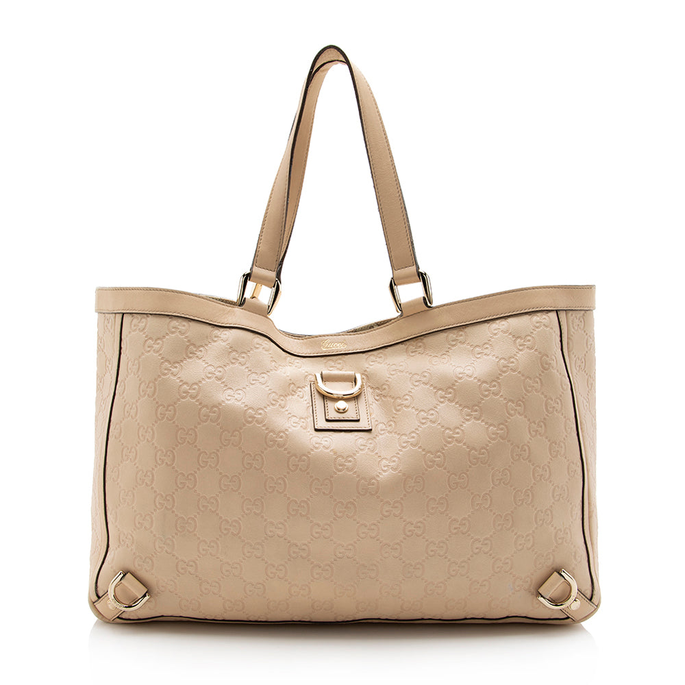 Gucci Guccisima Leather Abbey Large Tote - Handbags