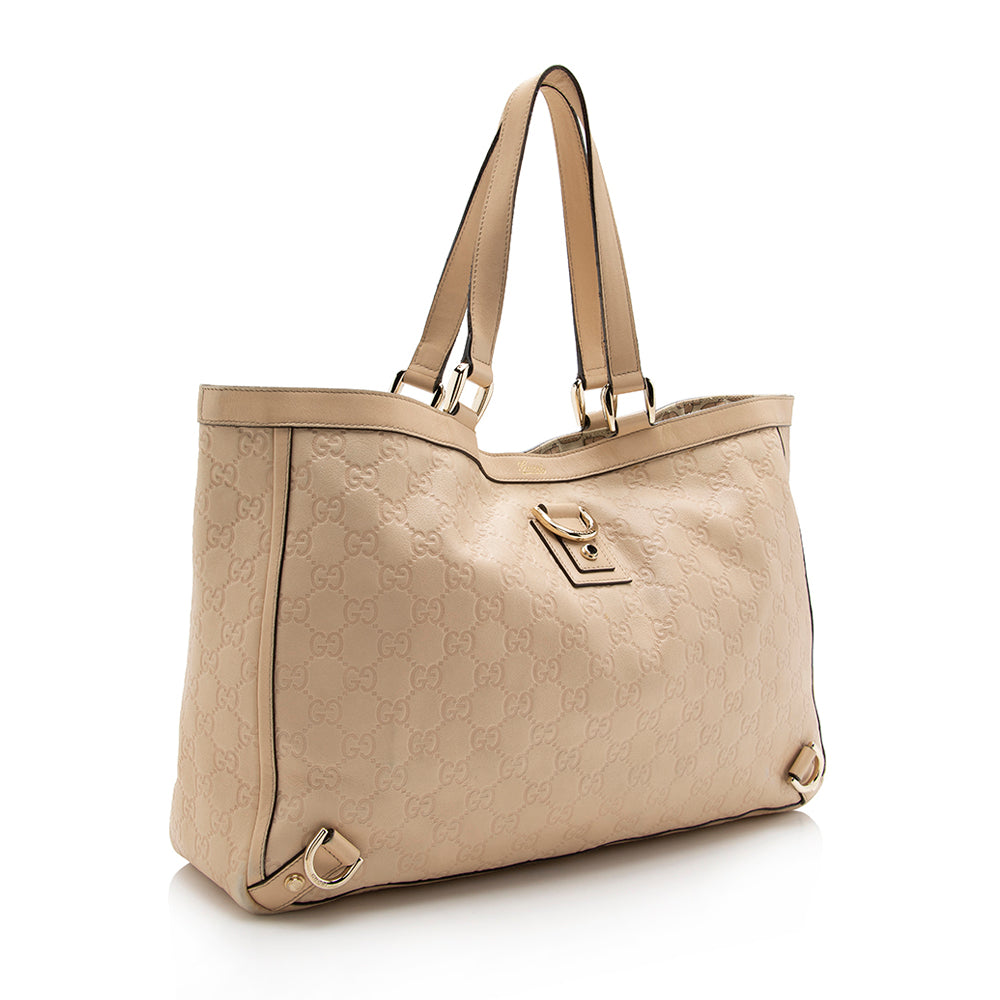 Gucci Guccisima Leather Abbey Large Tote - Handbags