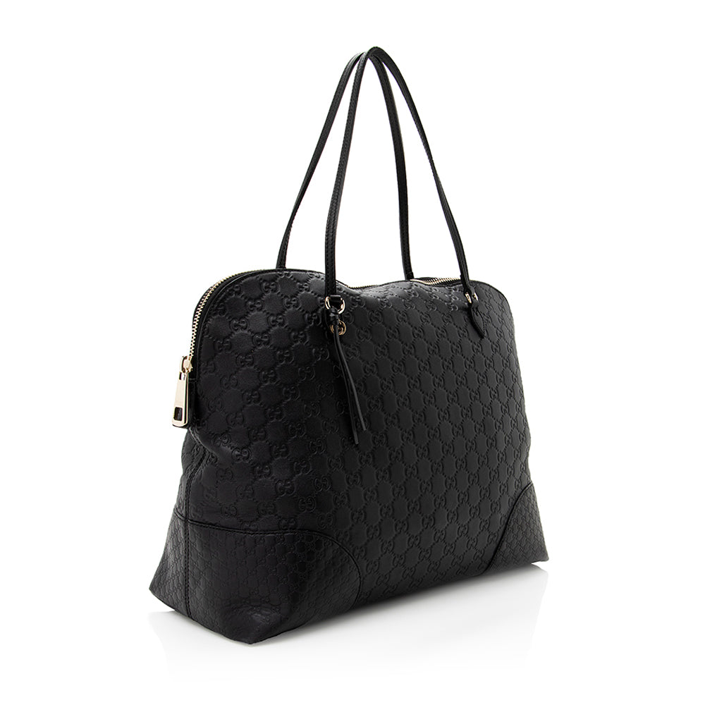 Gucci Guccissima Leather Bree Medium Tote - Handbags