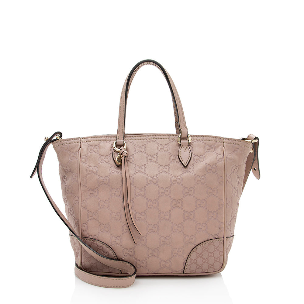 Gucci Guccissima Leather Bree Mini Tote - Handbags