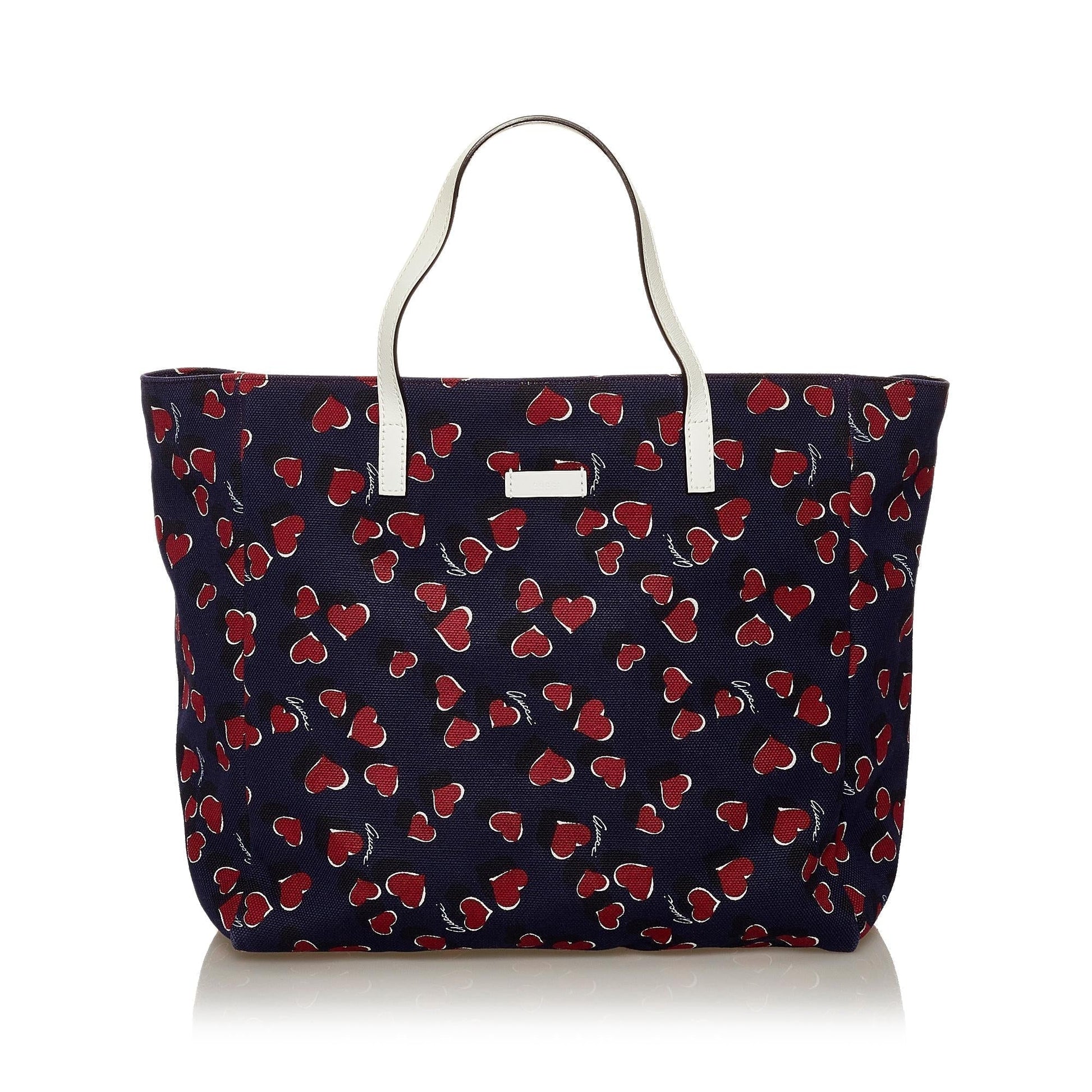 Gucci Heartbeat Canvas Tote Bag - Handbags