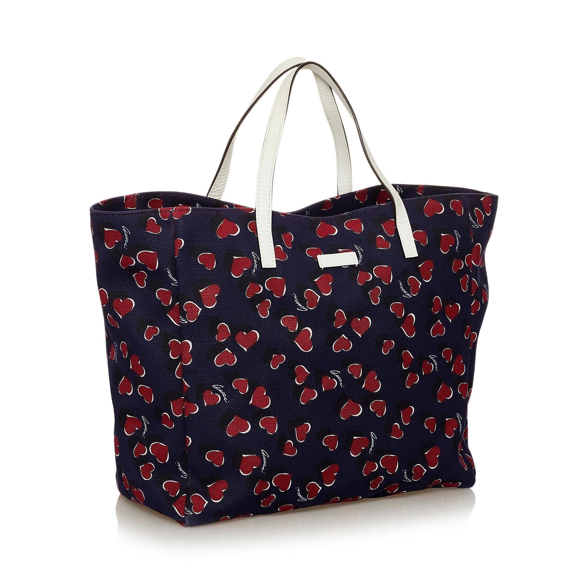 Gucci Heartbeat Canvas Tote Bag - Handbags - 2