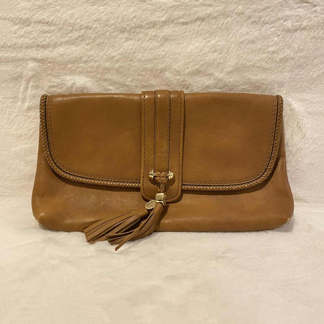 Gucci Leather Marrakech Tassel Clutch - Bags