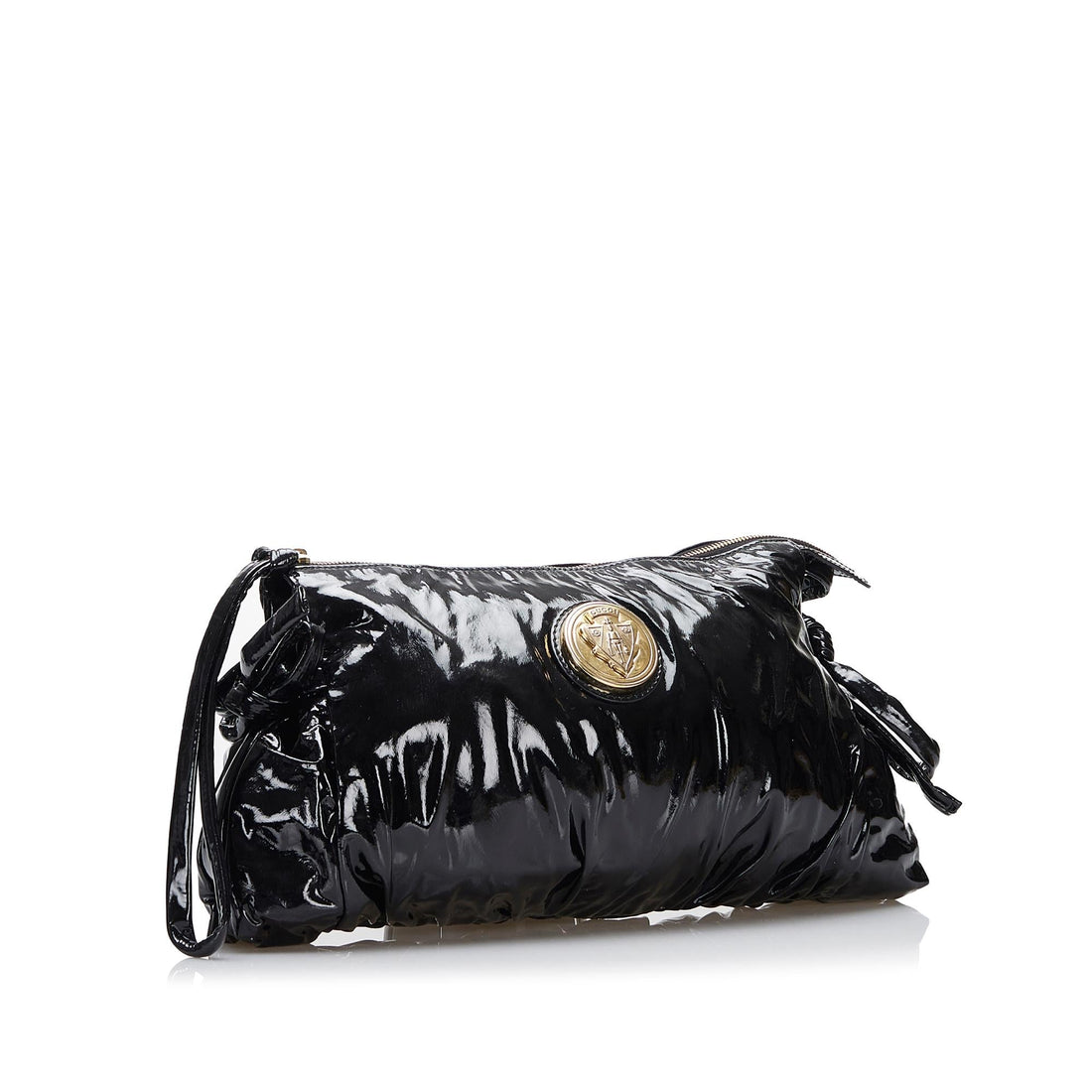 Gucci Large Patent Hysteria Clutch (SHG-uAOERL) - Handbags