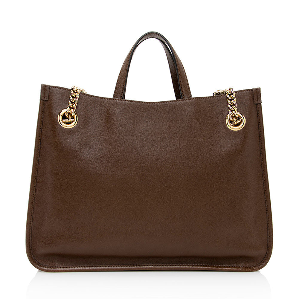 Gucci Leather 1955 Horsebit Medium Tote - Handbags - 3