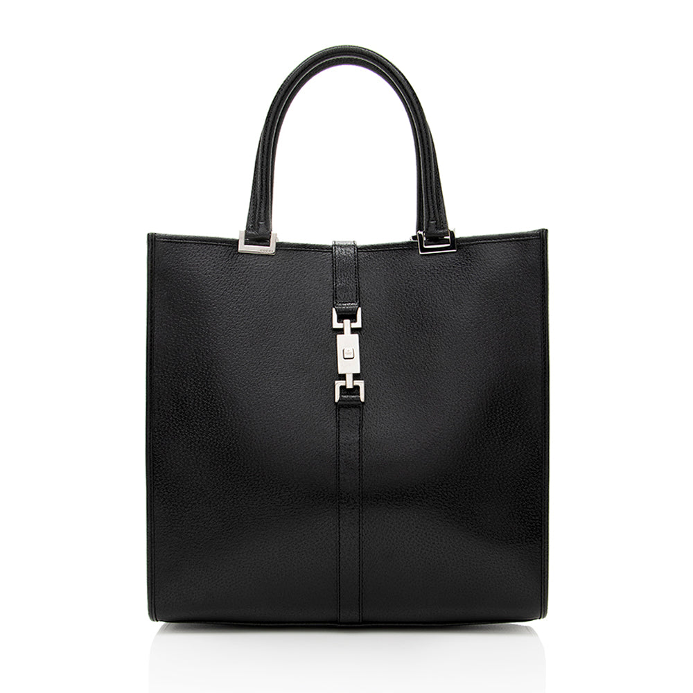 Gucci Leather Jackie Tote - Handbags