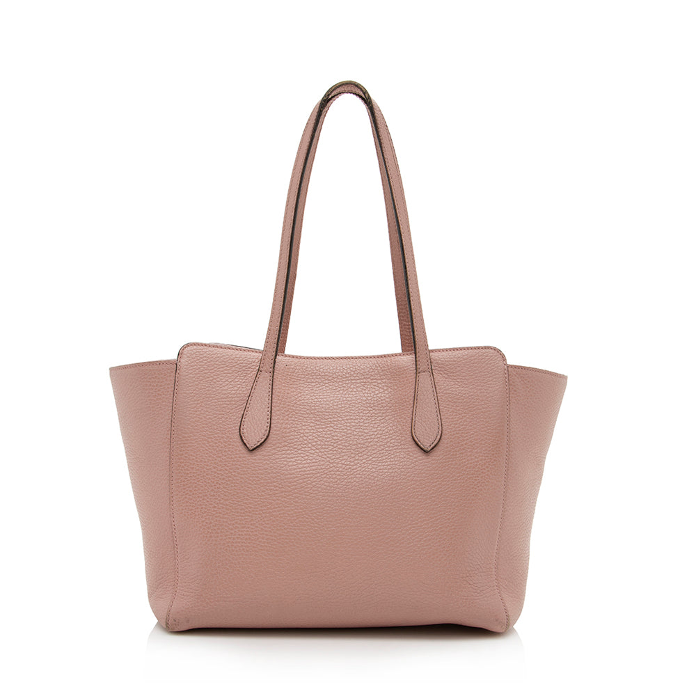 Gucci Leather Swing Small Tote - FINAL SALE - Handbags - 3