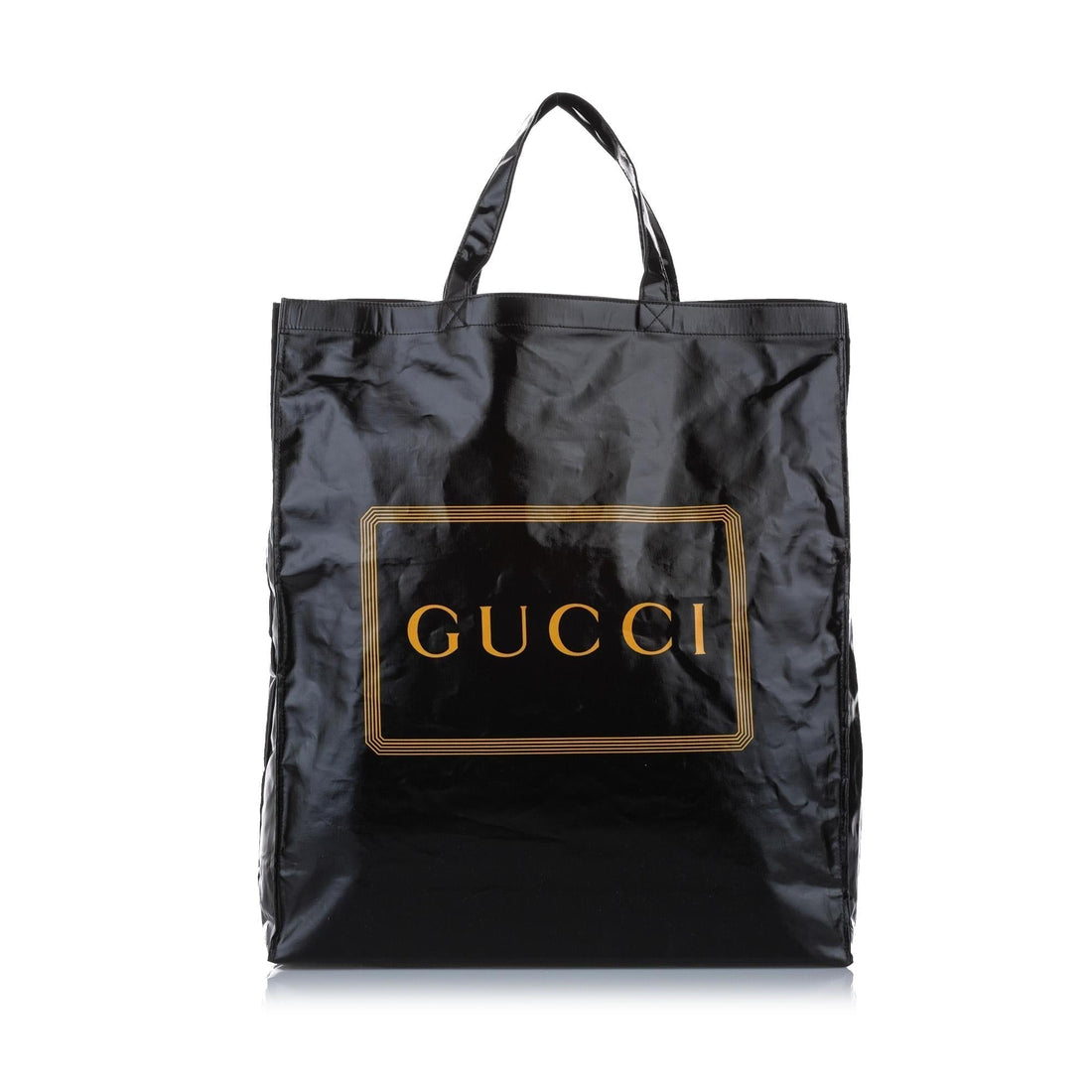 Gucci Medium Logo Print Cotton Tote Bag - Handbags
