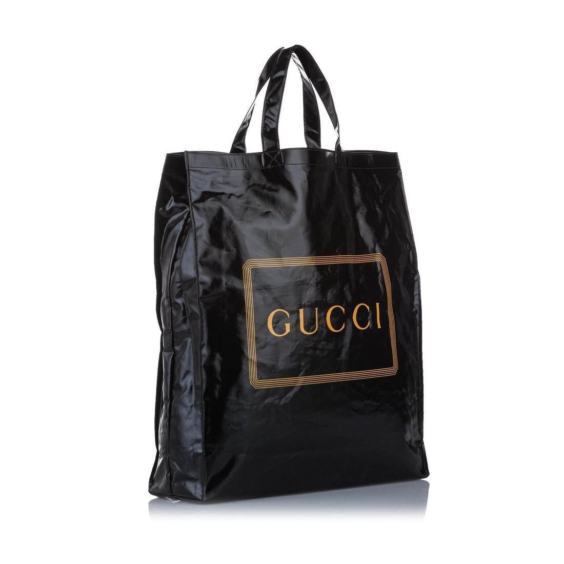 Gucci Medium Logo Print Cotton Tote Bag - Handbags